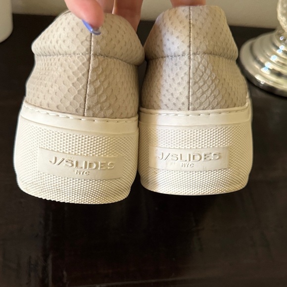 J Slides Textured Slip-On Sneakers - Cream - Picture 4 of 10